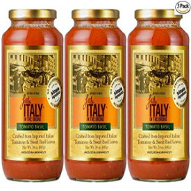 リトルイタリー ブロンクス トマトバジルソース 24オンス (3パック) Little Italy Bronx Tomato Basil Sauce 24 oz (3 Pack)