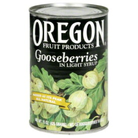オレゴンフルーツグーズベリーのライトシロップ漬け - 15オンス Oregon Fruit Gooseberries in Light Syrup - 15 oz