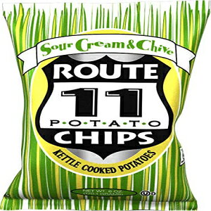 ルート11ポテトチップス：サワークリームとチャイブ（12袋（各6オンス）） Route 11 Potato Chips : Sour Cream & Chive (12 bags (6 oz each))
