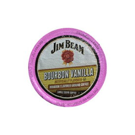 ジムビームバーボンバニラフレーバーシングルサーブコーヒー、100カップ Jim Beam Bourbon Vanilla Flavored Single Serve Coffee, 100 Cups