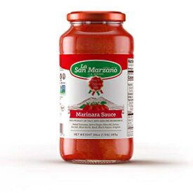 マリナラ パスタソース 100% イタリア産 24 オンス瓶 - 100% 本物の成分、サンマルツァーノトマト入り (1 パック) Marinara Pasta Sauce 100% Product of Italy 24 Ounce Jars - 100% Genuine Ingredients With San Marzano Tomatoes (P