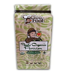 The Coffee Fool Fool's オーガニック フェアトレード ペルー産全粒コーヒー、12オンス The Coffee Fool Fool's Organic Fair Trade Peruvian Whole Bean Coffee, 12 Ounce