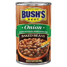 ブッシュズ ベスト オニオン ベイクド ビーンズ 28 オンス Bush's Best Onion Baked Beans 28 oz