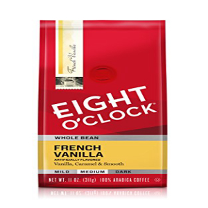 エイトオクロックホールビーンコーヒー フレンチバニラ 11オンス 6パック Eight O'Clock Coffee Whole Vanilla Ounce 高速配送 6 French 直営店 Pack Bean 11 of