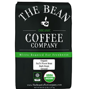 ビーンコーヒーカンパニーオーガニックスージーのパワービーン クリスマス特集2022 ダークロースト 挽いた 5ポンドのバッグ The Bean Coffee Company Suzi's Organic Ground Roast Dark Power Bag 5-Pound 【オンライン限定商品】