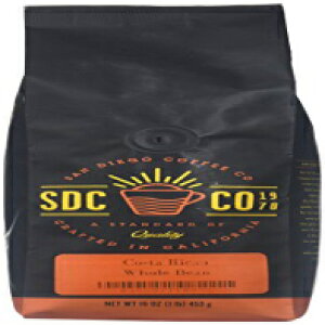 TfBGSR[q[RX^JA~fBA[XgASA16IXobOi2pbNj San Diego Coffee Costa Rican, Medium Roast, Whole Bean, 16-Ounce Bags (Pack of 2)