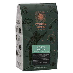 Copper Moon Costa Rican Blend, Medium Roast Coffee, Whole Bean, 2 lb