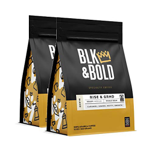 BLK ボールド ライズ GRNDコーヒーブレンド ミディアムローストホールビーンコーヒー 販売 24オンス 12オンスバッグ2パック Bold Rise GRND Coffee Blend of 24 pack Roast Bean 12 bags oz. 最大97％オフ！ Medium Whole 2
