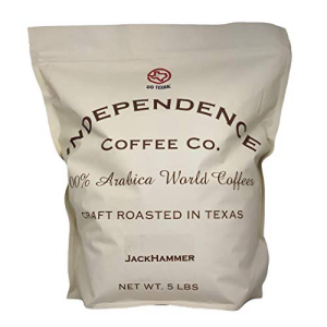Independence Coffee Co. JackHammer ★大人気商品★ Bold and 超お買い得 Earthy 5 Bag Whole Roast Dark Pound Bean