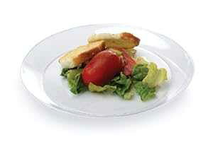 Fineline Settings Savvi Serve Clear 9" Plastic Plate - 1 set - 240 pieces