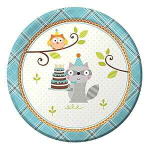 Creative Converting Happi Woodland Boy Paper Plates-8 Pcs