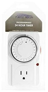 Purple Reign vO}u 110 {g RZg 24 Ԑk͔|Cg VXe Zbg Lbg ^C}[ Purple Reign Programmable 110 Volt Outlet 24 Hour Hydroponic Grow Light System Set Kit Timer