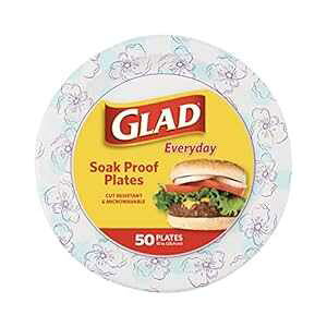 Glad EhĝĎM 10 C`Au[t[ ZЖh~AϐؑnAdqWΉϋvM 10 C` 50 oNMAM 10 C`AoNp[eB[@ Glad Round Disposable P