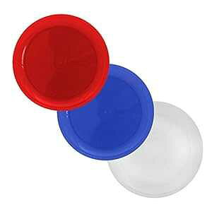 Party Essentials Ilߍ킹 ĝčdvX`bNp[eB[v[gAbh/NA/u[A6C`A20 Party Essentials Patriotic Assortment Disposable Hard Plastic Party Plates, Red/Clear/Blue, 6", 2