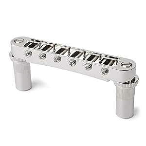 Gotoh Tune-o-matic �u���b�W�A�X�^�b�h/�u�b�V���O�t���A�N���[�� Gotoh Tune-o-matic Bridge with Studs/Bushings, Chrome