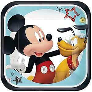 amscan Mickey On The Go Paper Dessert Plates (8 ct)