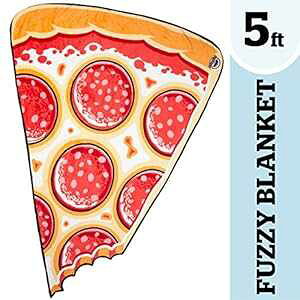 BigMouth Inc. sUXCXt@W[uPbg - ȃsUXCX̂悤Ȍ`5tB[ĝʂ݃X[uPbgALvȂǂɍœK BigMouth Inc. Pizza Slice Fuzzy Blanket