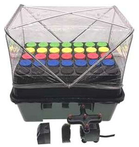 Aeroponic Cloner Machine, Cloning Machine 35 Site for Cutting Rooting Germination Kit Using 1.625 inch Neoprene Clone Inserts HORTIPOTS Aeroponic Cloner Machine, Cloning Machine 35 Site for Cutting Rooting Germination Kit