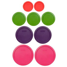 Pyrex (2) 7402-PC 6/7 Cup Fuchsia (2) 7201-PC 4 Cup Purple (3) 7200-PC 2 Cup Lawn Green (2) 7202-PC 1 Cup Red Replacement Food Storage Lids