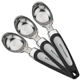Kitch N' Wares Kitch N’ Wares Ice Cream Scoops - 3 Scoopers for Serving Ice Cream - Kitchen Utensils and Gadgets, Specialty Tools and Gadgets, Ice-Cream Scoops, 3 Pack