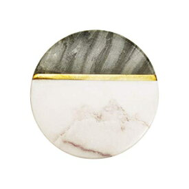 Amber Home Goods Dreamer Marble Coaster Set Great for Indoors or Outdoors for Wine Glasses, Tea Cups, Coffee Mugs or Juice Glasses (Set of 4)