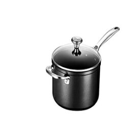 Le Creuset Toughened PRO 4qt。ガラス蓋の焦げ付き防止調理器具付き鍋、灰色 Le Creuset Toughened PRO 4 qt. Saucepan with Glass Lid Nonstick Cookware, Grey