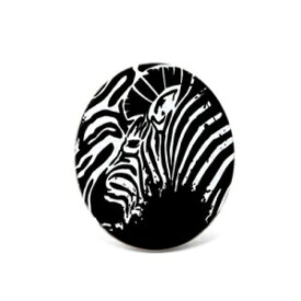 CoTaグローバルブラック＆ホワイトゼブラセラミックコースター、4インチの複雑で細心の注意を払ったディテールアート手作りの装飾的なノベルティガラス製品ボードプレートコースター野生動物をテーマにしたホーム＆キッチンアクセサリー CoTa Global Black & White Ze