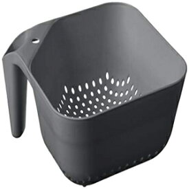 Tovolo Tovolo 3 Quart Colander BPAフリーフードセーフプラスチックストレーナー、ハンドル付きヘビーデューティー耐熱パスタと野菜キッチンドレイナースチームバスケット食器洗い機セーフ、チャコールグレー Tovolo Tovolo 3 Quart Colander BPA Free Food S