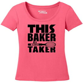 レディーススクープTシャツこのベイカーはウィスクテイカーコーラルXSです Comical Shirt Ladies Scoop Tee This Baker is A Whisk Taker Coral XS