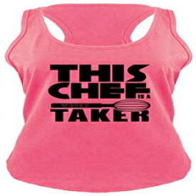 レディースレーサーバックタンクこのシェフウィスクテイカーホットピンクL Comical Shirt Ladies Racerback Tank This Chef Whisk Taker Hot Pink L