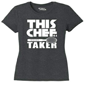 レディーストライブレンドTシャツこのシェフウィスクテイカーブラックフロストL Comical Shirt Ladies Tri-Blend Tee This Chef Whisk Taker Black Frost L