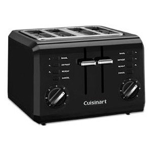 クイジナートCPT-142BK4スライスコンパクトトースター-ブラック Cuisinart CPT-142BK Toaster-Black Compact 即納 4-Slice 送料無料新品