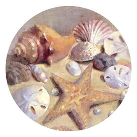サースティストーンストーンウェアコースターセット、貝殻 Thirstystone Stoneware Coaster Set, Sea Shells