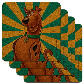 スクービードゥーキャラクターロープロファイルノベルティコルクコースターセット GRAPHICS & MORE Scooby-Doo Character Low Profile Novelty Cork Coaster Set
