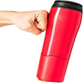 Red, Mighty Mug Go, Double Wall Plastic 16oz Travel Mug featuring No Spill Smartgrip Technology