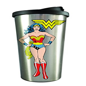 Spoontiques 20835ワンダーウーマンステンレススチールトラベルマグ、16オンス、シルバー Spoontiques 20835 Wonder Woman Stainless Steel Travel Mug, 16 ounces, Silver その他