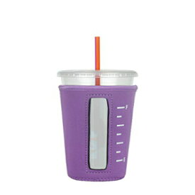アイス飲料用の断熱ネオプレンカップスリーブ/ホルダー（ライトパープル、ミディアム） BH essentials Inc. Insulated Neoprene Cup Sleeve/Holder for Iced Beverages (Light-Purple, Medium)