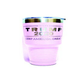 Aries Laser Designs Trump 2020 Keep AmericaGreat-30オンスに刻印。ピンクラベンダーステンレス鋼真空断熱タンブラー-両面に刻印 Aries Laser Designs Trump 2020 Keep America Great - Engraved on 30 oz. Pink-Lavender Stainless Steel Vacuum