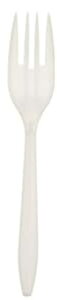 Crystalware FPPWP1000 ĝĒ PP vX`bNtH[NAzCg (1000 pbN) Crystalware FPPWP1000 Disposable Medium Weight PP Plastic Forks, White (Pack of 1000)