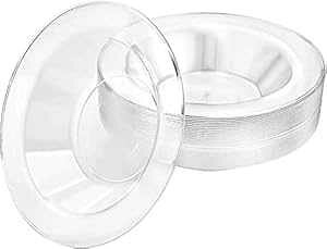 EhvX`bN{E - 5IXANAA30 Lillian Tablesettings Round Plastic Bowls - 5 Oz, Clear, 30 Pcs