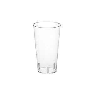 Party Essentials Disposable 3 oz. Tall Plastic Shot Glasses/Straight Wall Shooters/Tasting Sample Dessert Cups, Clear, 20 Count