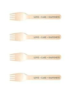 Perfect Stix-Sucre Shop Love Cake Happiness-20 ؐJg[tH[N Love Cake Happiness e[}vgt (20 pbN) Perfect Stix-Sucre Shop Love Cake Happiness-20 Wooden Cutlery forks with Love Cake Happiness Themed Pri