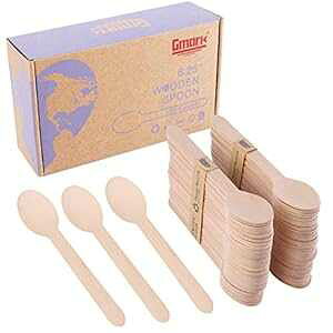 Gmark 100ct ؐXv[A6.5C`AvX`bNsgpAnɗDAĝĐ𐫖ؐJg[AO[i (100{obO) GM1045 Gmark 100 ct Wooden Spoons, 6.5" Length, No Plastic E