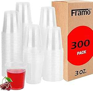Framo 3IX NAvX`bNJbv (300pbN) ĝă}EXEHbVAoX[AGXvb\Jbv ECXL[AAHiTvAp[eB[ɍœK Framo 3oz Clear Plastic Cu