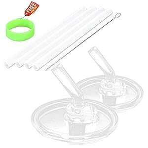 Thermos Foogo 10IX{gppXg[AGreantABPAt[Xg[AXg[4{tA2pbN Replacement Straws for Thermos Foogo 10 Ounce Bottle by Greant, BPA-FREE Straws with 4 Straw, 2 PACK