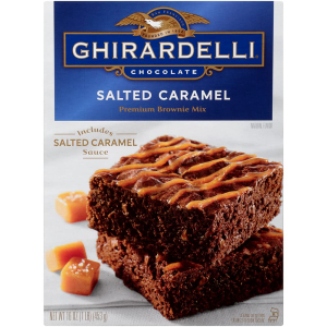 ギラデリ塩キャラメルブラウニーミックス16オンス Ghirardelli Chocolate Company Ghirardelli Salted Caramel Brownie Mix, 16 Oz