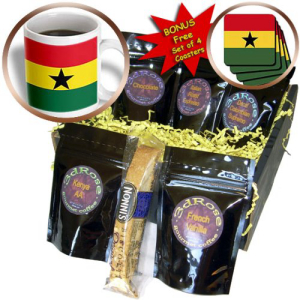 3dRoseガーナフラッグコーヒーギフトバスケットマルチ 海外限定 3dRose 充実の品 Ghana Flag Basket Coffee Multi Gift