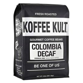 Koffee Kult-コロンビアのデカフコーヒー-SWP（ホールビーン、32オンス） Koffee Kult - Colombian Decaf Coffee- SWP (Whole Bean, 32oz)