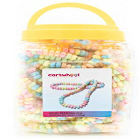 Cartwheel Confections 50 Individually Wrapped Candy Necklace Edible, Candy Necklace Choker, Retro Candy Bulk, Hard Candy Individually Wrapped, Nostalgic Candy Jewelry Bulk Candy Necklace Tub, 50 count