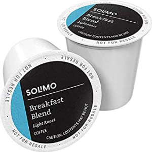 Amazon Brand - 100 Ct. Solimo Light Roast 流行のアイテム Coffee Brewers Compatible Keurig 値下げ K-Cup Breakfast Blend with 2.0 Pods